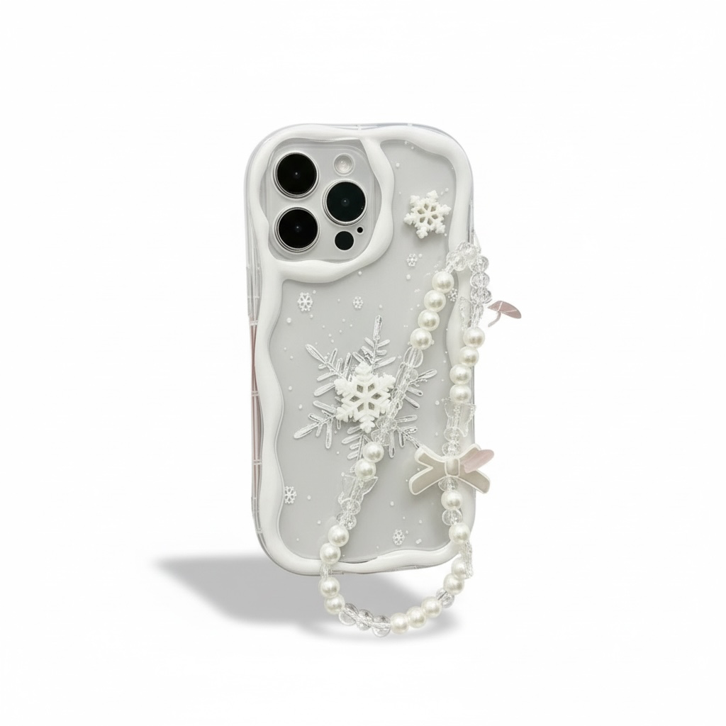 Etui Snowflake Pearl (Soft-Touch)