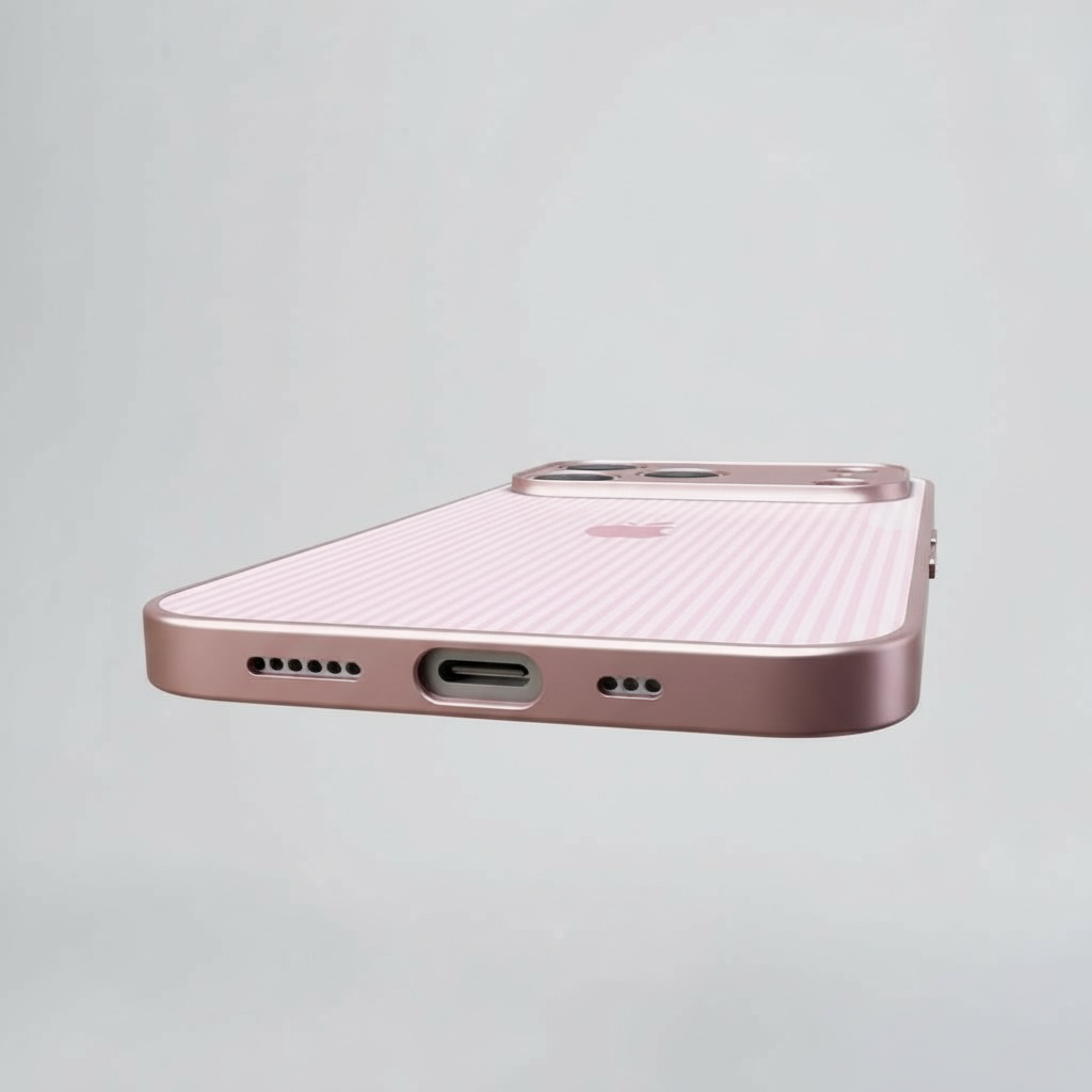 Etui Pink Stripes (Soft-Touch)