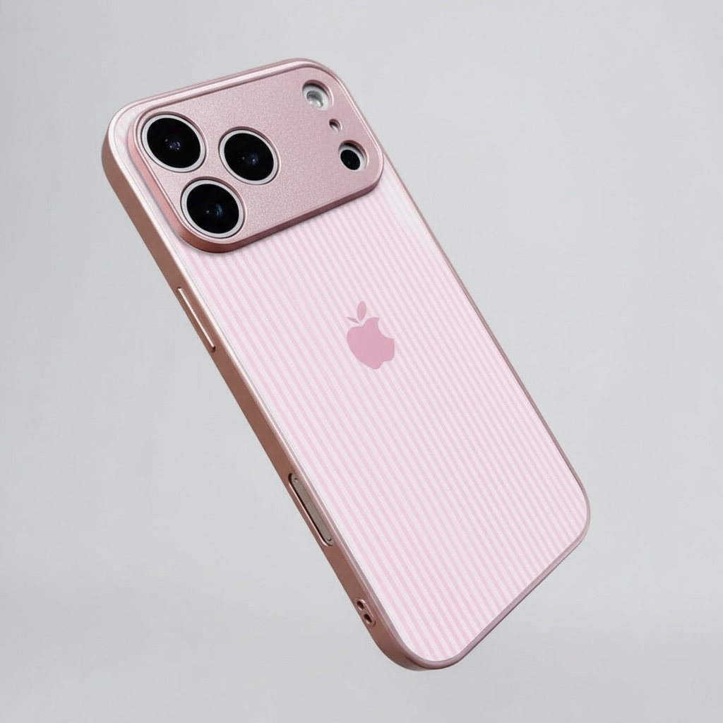 Etui Pink Stripes (Soft-Touch)