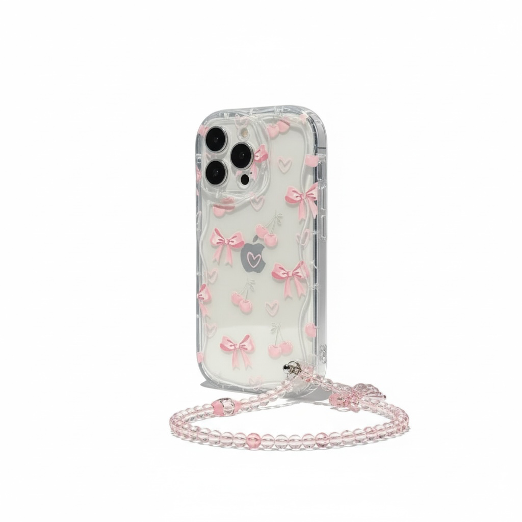 Etui Pink Bows (Soft-Touch)