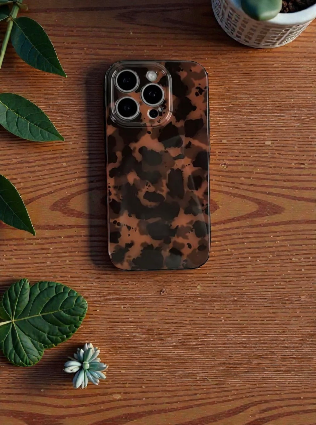 Etui Brown Leopard (Soft-Touch)