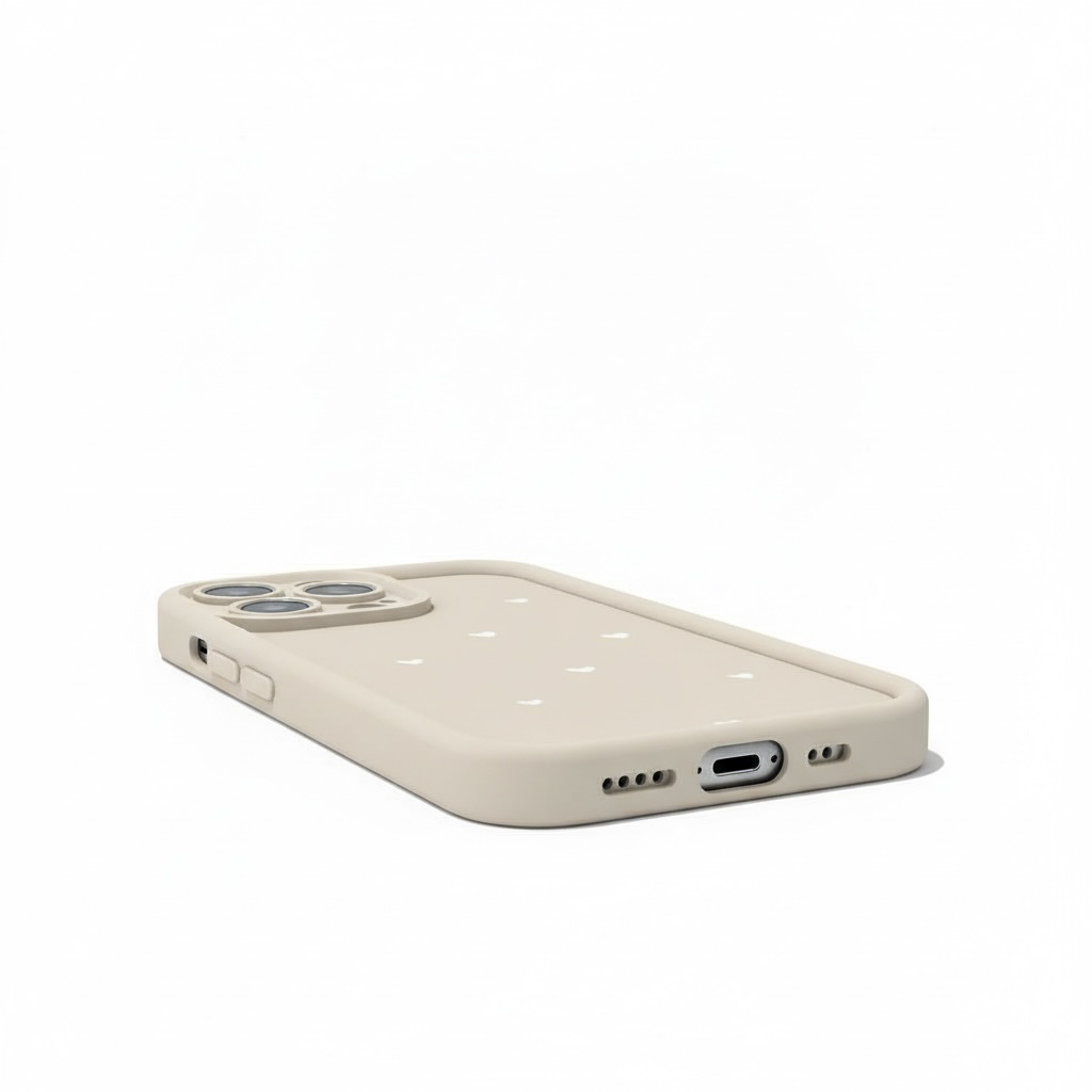 Etui Beige Dots (Soft-Touch)