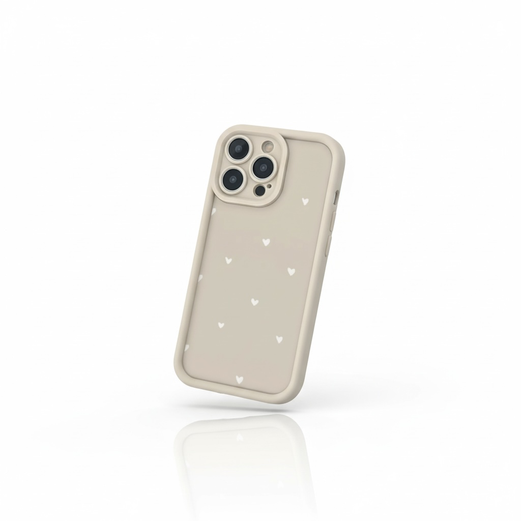 Etui Beige Dots (Soft-Touch)