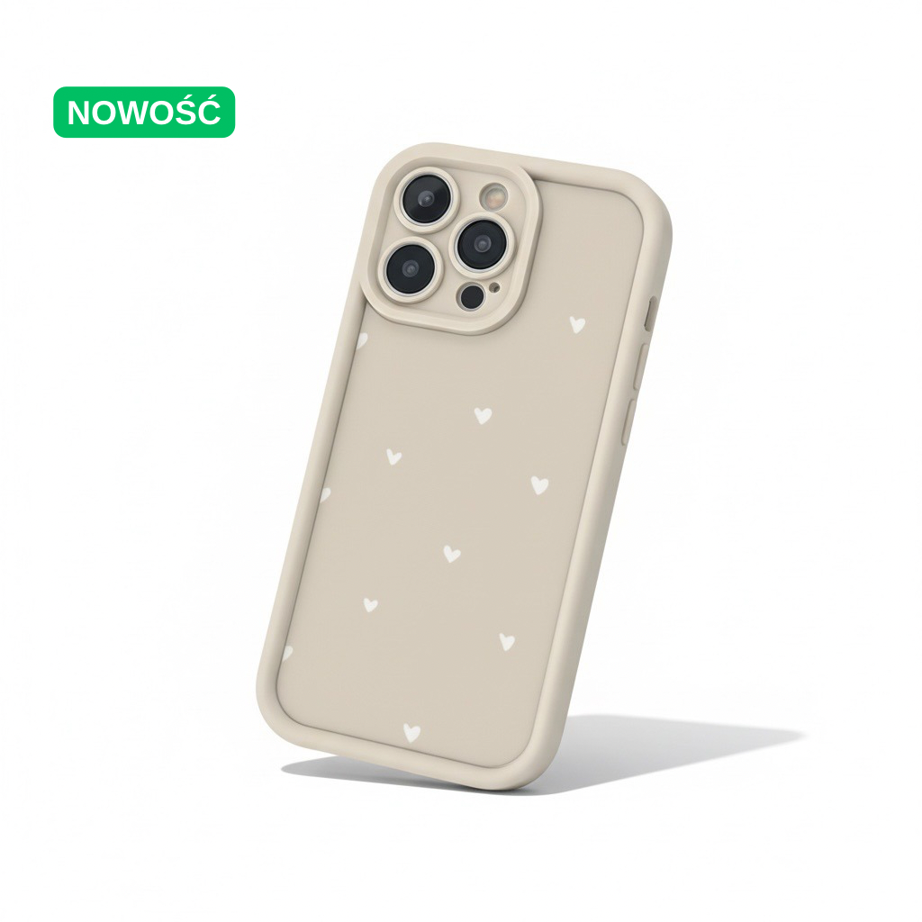 Etui Beige Dots (Soft-Touch)